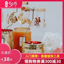Scented Candle Marquee Accessories Romantic Rotating candlestick Candle accessories Rotating candlestick