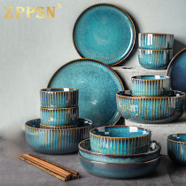 Italy ZPPSN bowl creative Nordic style light luxury retro personality style dish set tableware plate household