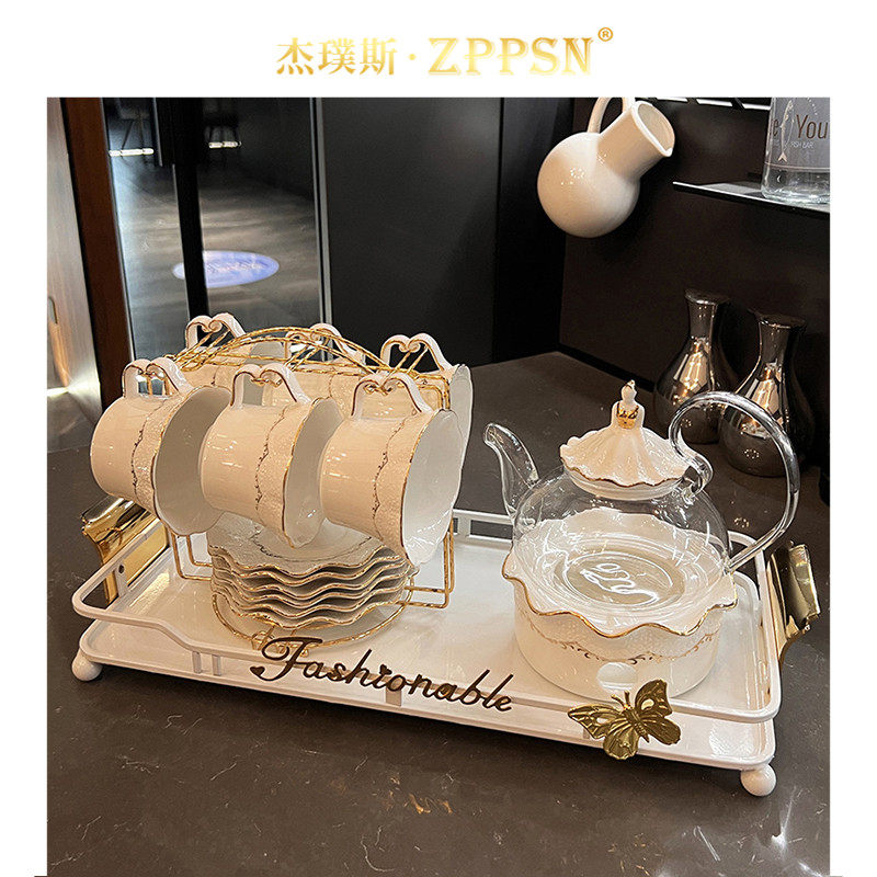 ZPPSN Japanese high borosilicon glass teapot cooking tea tea household living room tea cup set