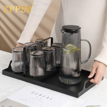 Italy ZPPSN light luxury glass heat-resistant ins Nordic style household suit Living room tea cup with kettle