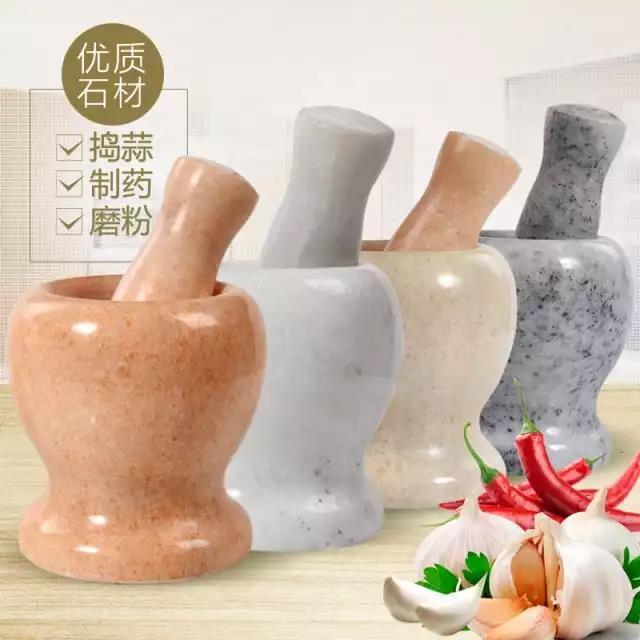 Mashed garlic jars rolled kitchen mashed grinding and mashed hot pepper handmade domestic pepper stone cohorts marble quarterback stone