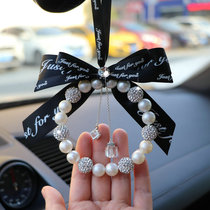 Car pendant goddess Nets Red Ins Wind Pearls Inlaid Drills On-board Middle Control Desk Accessories Upscale Interior Adornment