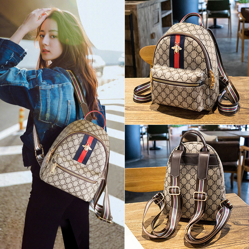 If Wind Double Shoulder Bag Woman 2020 New Fashion 100 Lady Bag Classic Foreign Pie Net Red Little Bee Bag woman
