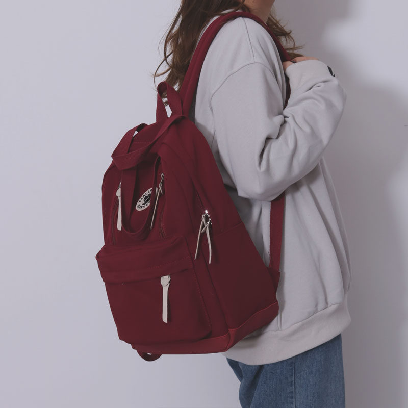 Ruofeng 2021 autumn school bag female Korean version High school Harajuku college students wild tide brand junior high school students middle school students shoulder bag