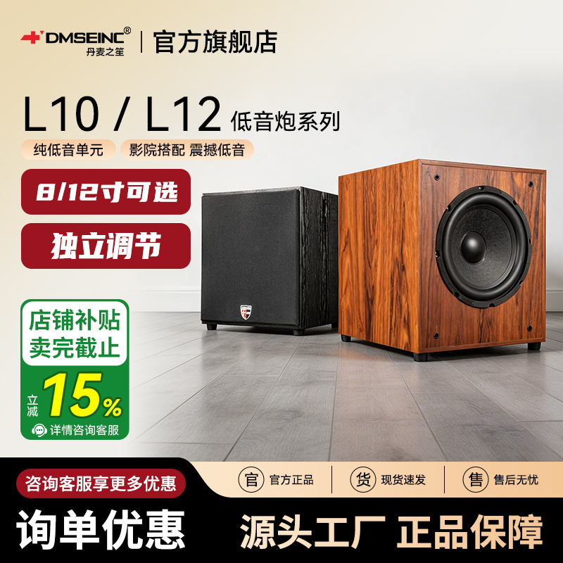Danish Zhisheng 10inch 12inch Active Home Theater Speakers Home Computer Audio Professional Passive Subwoofer