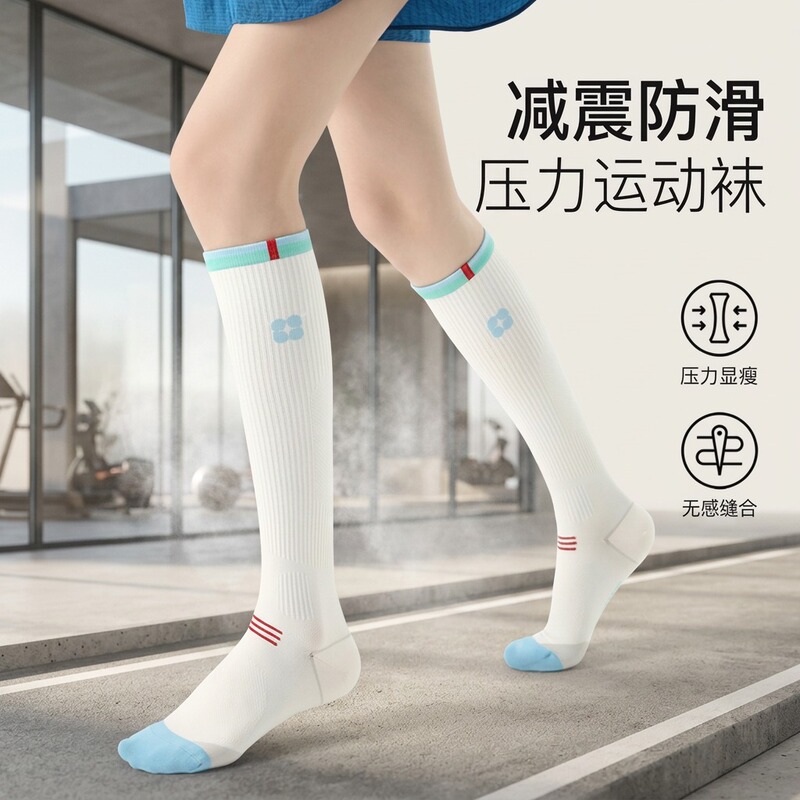 Compression Calf Socks for Women, Professional Sports Compression Socks for Running, Fitness, Jump Rope, Long Tube Hiking and Cycling Socks for Autumn and Winter Compression Calf Socks for Women, Professional Sports Compression Socks for Running, Fitness, Jump Rope, Long Tube Hiking and Cycling Socks for Autumn and Winter