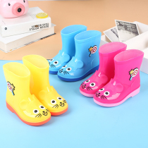 Tignos new cute cartoon rain boots small childrens rubber boots non-slip light and warm boys and girls water shoes