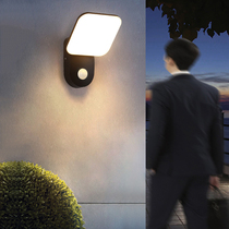 Outdoor Wall Lamp Human Sensing Waterproof LED Balcony Aisle Veranda Outdoor Villa Courtyard Terrace Lighting Wall Lamp