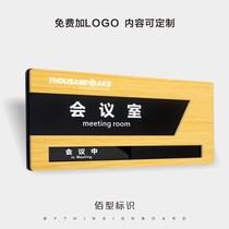 Replaceable conference room house number custom department card General managers office sign logo card Hospital school indicator card use of idle switching state acrylic prompt card custom
