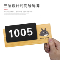 Doorplate number plate Home Hotel Guesthouse Apartment room Number Reminder Signs signs doorplate Number of signs Billboard Custom Dormitory Folk Doors Sign House Number signs Mark Signage