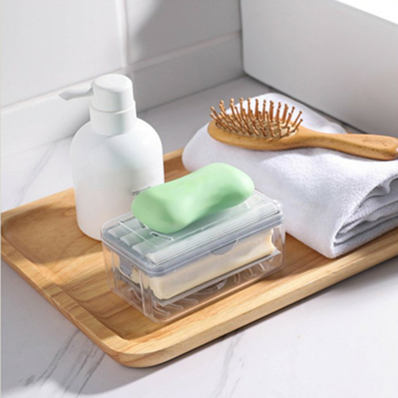 免手搓肥皂起泡盒多功能香皂盒肥皂盒