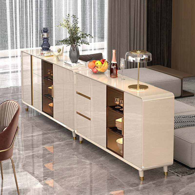 Light Extravagant Dining Side Cabinet Modern Minimalist Living-room Cabinet Locker Superior Sensory storage cabinet Wine Cabinet Integrated Side Cabinet-Taobao