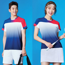 Badminton Suit Suit Men And Womens Summer Sportswear Sweaty Sweat-speed Dry Tennis Conserve Competition Conserve Order Inprint Words