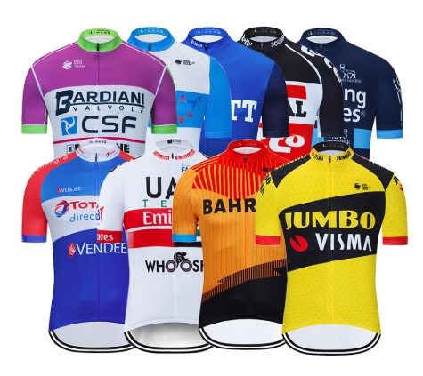 Team suit version Tour de France short-sleeved cycling suit single top men's summer road bicycle cycling suit breathable heat dissipation