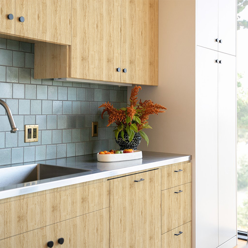 Imitation wood wood furniture Furniture Renovated stickers Self-adhesive wooden door sleeves Overall cupboard wardrobe Sub-table Changing Color waterproof and moisture-proof thickened