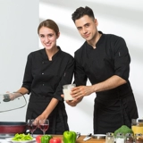 Шеф -повара Работа в одежде мужская седьмая рукава рукава и декоративная кухня Летняя торт Магазин выпечка мастера Вест -Пойнт