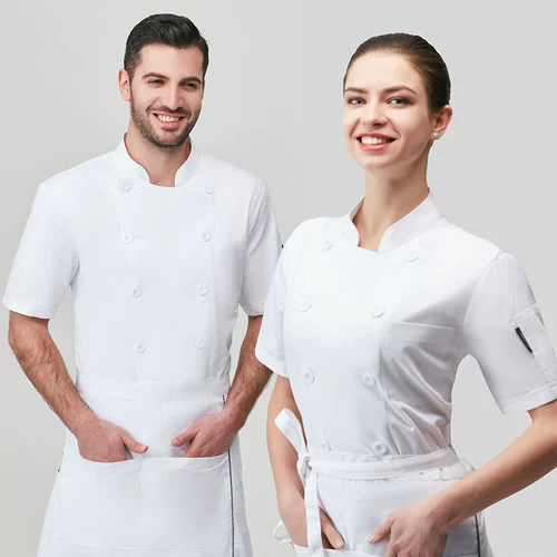 Летний лонгслив для работы, белый комплект, рабочая одежда, короткий рукав