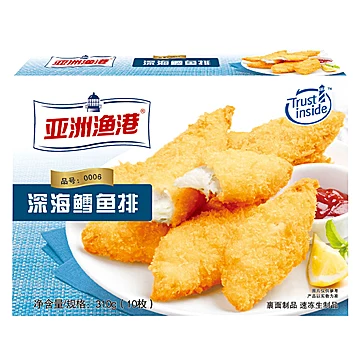 【亚洲渔港】深海鳕鱼排半成品310g*6盒