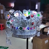 Ethnic minority silver jewelry silver hat jewelry ethnic Miao silver hat wedding travel photography