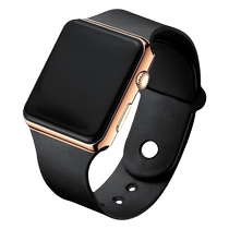 Hot selling trendy square LED digital electronic watch for students and adults sunglasses for couples trendy electronic watch