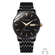 2023 new watch mens non-mechanical mens watch fully automatic waterproof fine steel belt student trendy mens watch