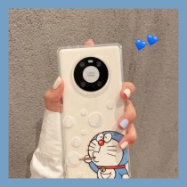 Cartoon Lovers Blue Fat Apply Huawei mate40pro Mobile Phone Shell mate30 30pro Glory 50 50pro Transparent v40 v30 Cute 20 3