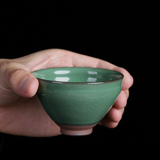 Здание 建阳茶盏柴烧建盏茶杯主人杯品茗杯铁胎纯手工束口盏单杯大号盏杯