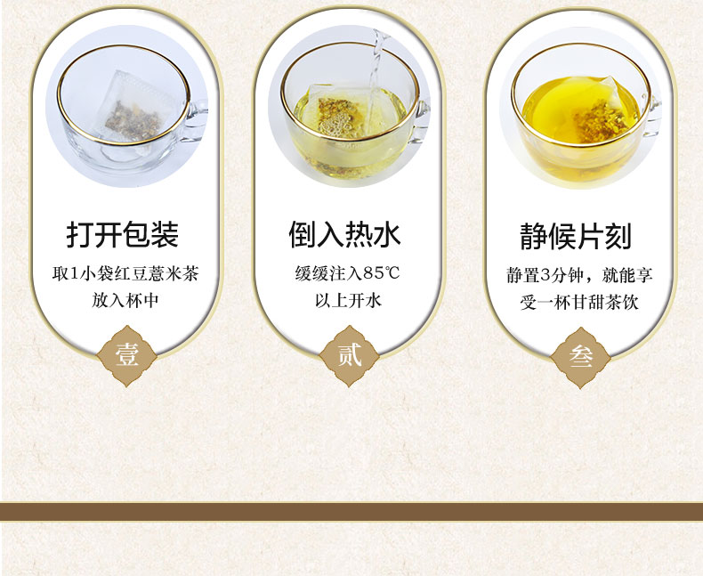 【张恒春】红豆薏米芡实茶150g