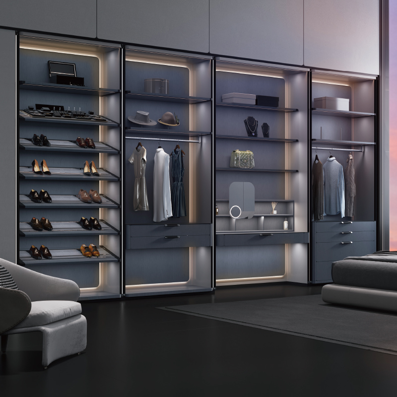 Furniture Customized Wardrobe Furniture Furniture Overall Bedroom Modern Open Cloth Room Open Door