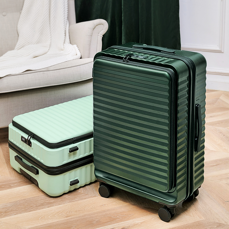 Luggage Suitcase Multifunctional Deep Compartment Women's 20-Inch Large Capacity New Trolley Case Password Box Suitcase Travel Case Student Boarding Case