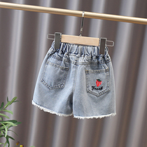 Girl Breaking Hole Jeans Shorts 2022 New Kids Fashion Slim loose babys summer outwear pants Chauer