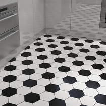 Thickened kitchen anti-oil sticker Waterproof moisture-proof non-slip fireproof high temperature wear-resistant self-adhesive floor sticker Special floor tile