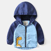 Childrens plug coat Han Edition Childrens Cartoon Baby Cartoon Fashion Dress Boy Thickening Coat Fashion Fall and Winter