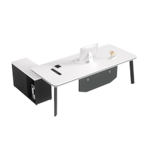 Light luxury and high-end CEO single office desk and chair boss desk executive desk simple modern office manager desk