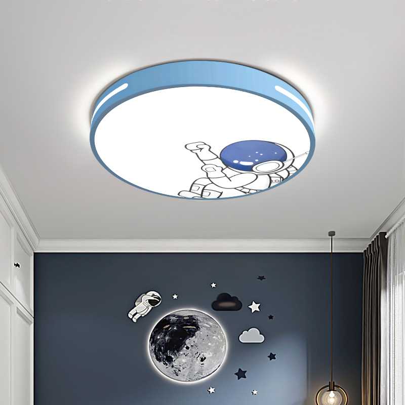 Children's Room Led Ceiling Lamp Boy's Bedroom Room Eye Protection Lamp Creative Modern Simple Astronaut Cartoon Lamp