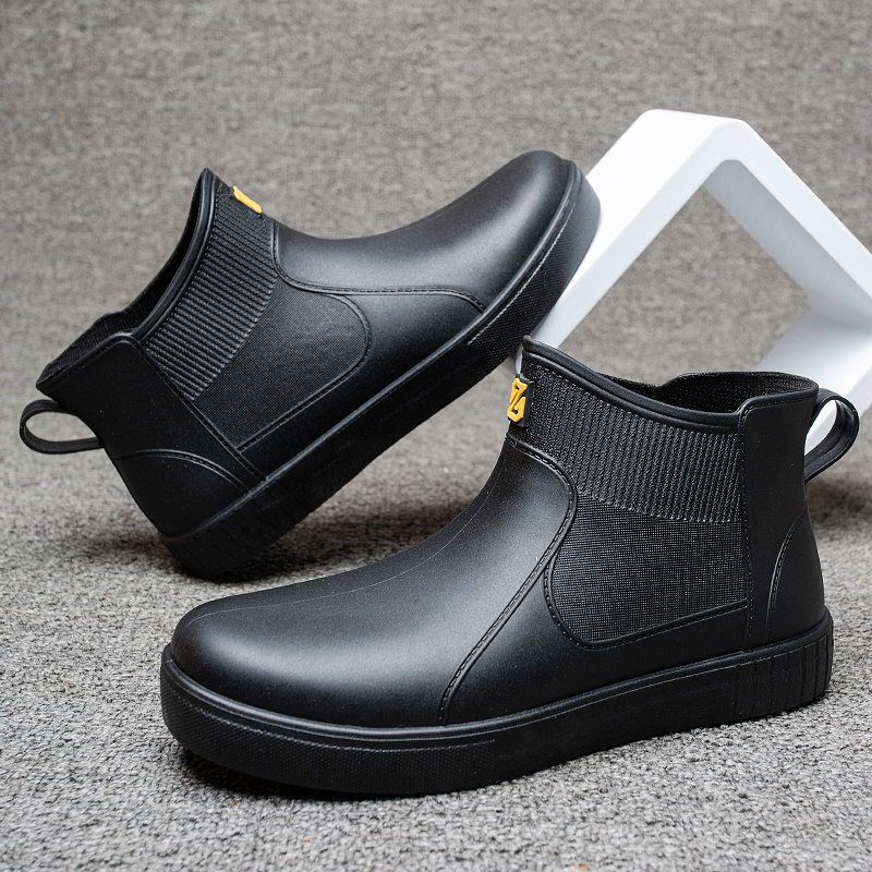 Leap Rain Shoes Boy Chao Han Rain Shoes Men's Low-gang Spring and Summer Shoes Fishing Short Short Short Shoes