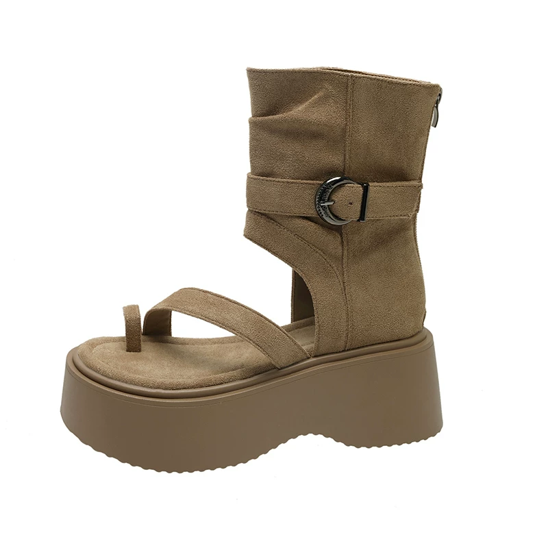 Retro summer set, sandals, low boots with zipper