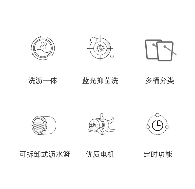 长虹 洁立方 小型洗衣机 蓝光抑菌内衣裤清洗机 图2