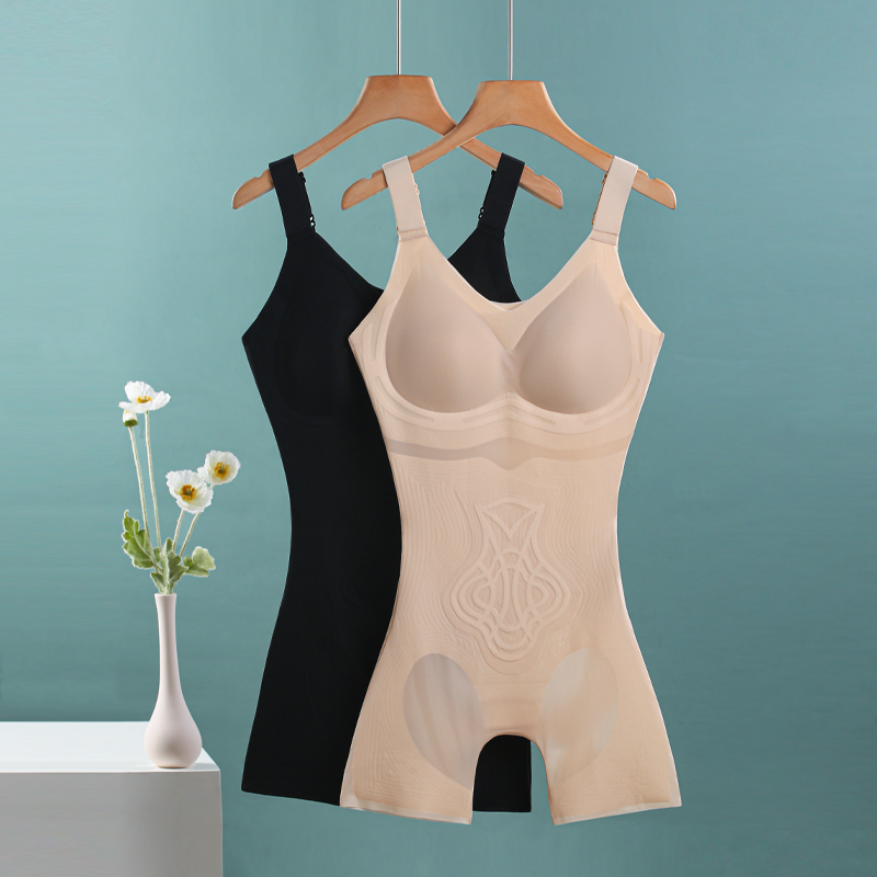 Bra-Free One-Piece Shapewear, Summer Thin Tummy-Tightening Corset, Tummy-Tightening, Seamless Back-Removable Body-Shaping Corset