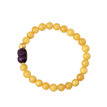 Potala Palace beeswax Shuju Lai Pixiu bracelet six-character mantra s925 silver ethnic style Buddha beads and play bracelet for women