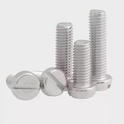 M1 6M2M2 5M3 304 stainless steel slotted cylindrical head screw slotted one-shaped round head screw bolt