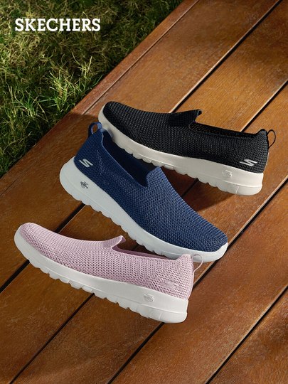 Lässige Damenschuhe von Skechers, modische Slip-On-Schuhe für ältere Menschen, bequeme Wanderschuhe, Mutterschuhe mit weichen Sohlen für mittlere und ältere Menschen, Herbst und Winter