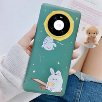 Huawei mate40 mobile phone shell liquid silicone gel mate30pro full package lens cartoon new protective sleeve mate40pro camera male and female anti-fall soft shell personality creative m3