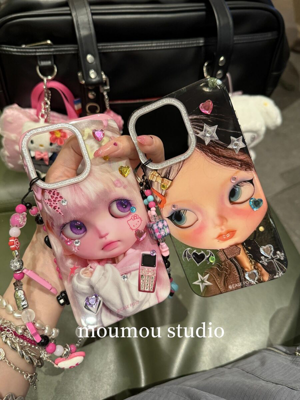 Creative and Cute Colorful Diamond Girl Phone Case Suitable for Apple 16 Pro Max, 15, 14, 13 Creative and Cute Colorful Diamond Girl Phone Case Suitable for Apple 16 Pro Max, 15, 14, 13