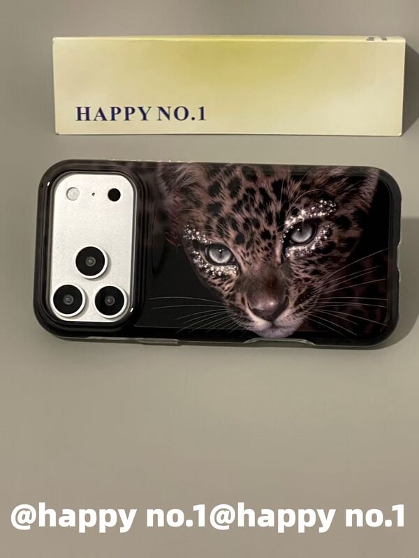 Let's Get a Case: Retro High-End Sparkling Diamond Leopard Eye Case Suitable for Apple Iphone, Shockproof Dual-Layer, for Girls Aged 16-18 Let's Get a Case: Retro High-End Sparkling Diamond Leopard Eye Case Suitable for Apple Iphone, Shockproof Dual-Layer, for Girls Aged 16-18
