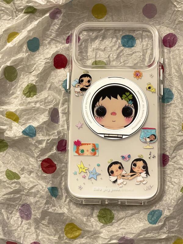 Get a Shell Case·Rotating Integrated Stand Angel Xiaoyu Suitable for Apple iPhone Phone Case, Anti-Drop, Double-Layer, Full Coverage 16/17