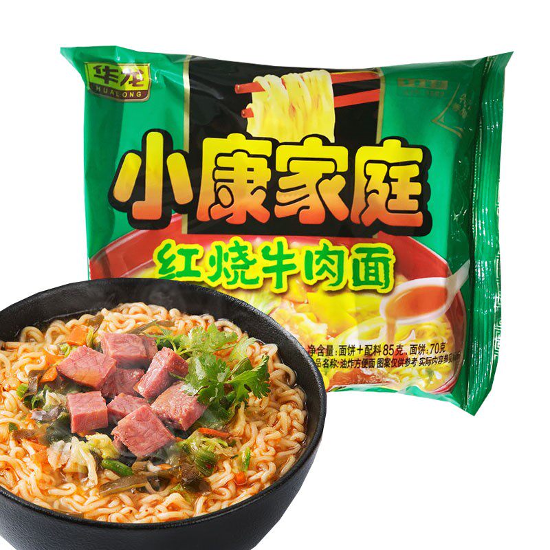 Huarong Xiaokang Family Bubbles Face this Merro Bubble Noodles when Classic Memories Old Taste 80 After 90 After Dry Eating