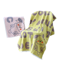 Childrens pure cotton bath towel cute cartoon children student bathing male and female baby body wipe thickened autumn and winter style pure cotton