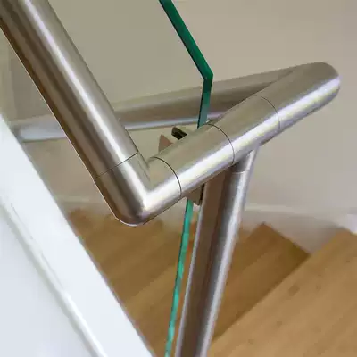 Stair accessories handrail support stainless steel stair handrail accessories right angle elbow sealing stair handrail column
