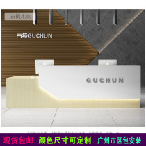 Custom Front Desk Office Reception Desk Beauty Salon Cashier Counter Welcome Table Company Bar Simple Service Desk